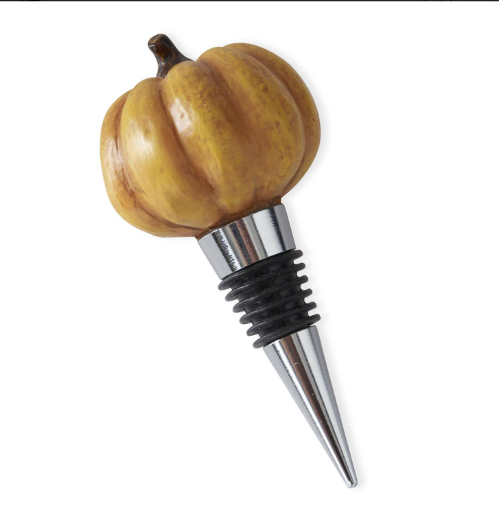Orange Pumpkin Bottle Stopper