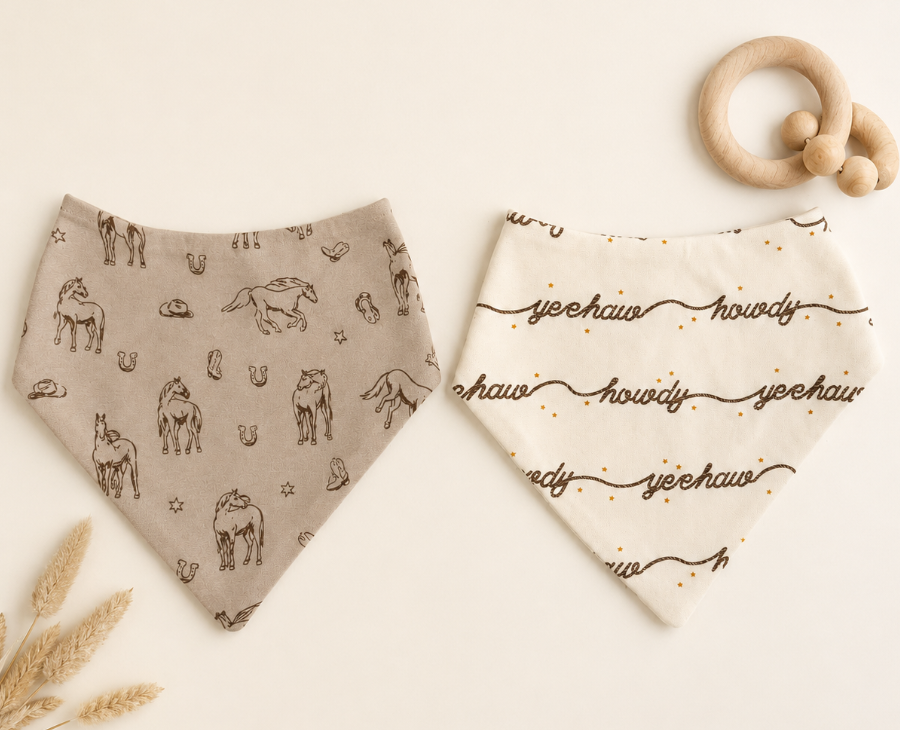 Organic Bandana Bib, 2-Pack