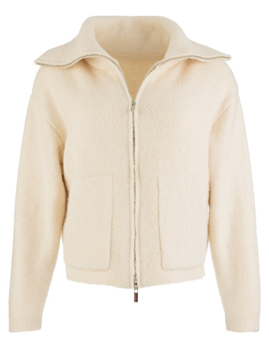 RUE ZIP UP SWEATER KNIT JACKET