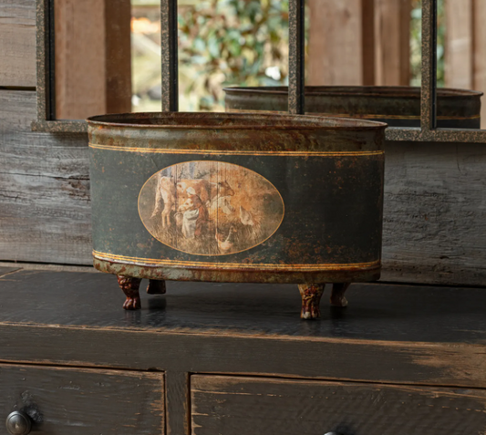 Beurre Oblong Tole Container
