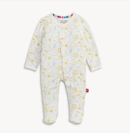 Star Signs Blue Modal Footie