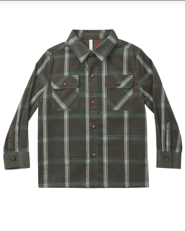 POCKETED FLANNEL SHIRT HOLIDAY PLAID