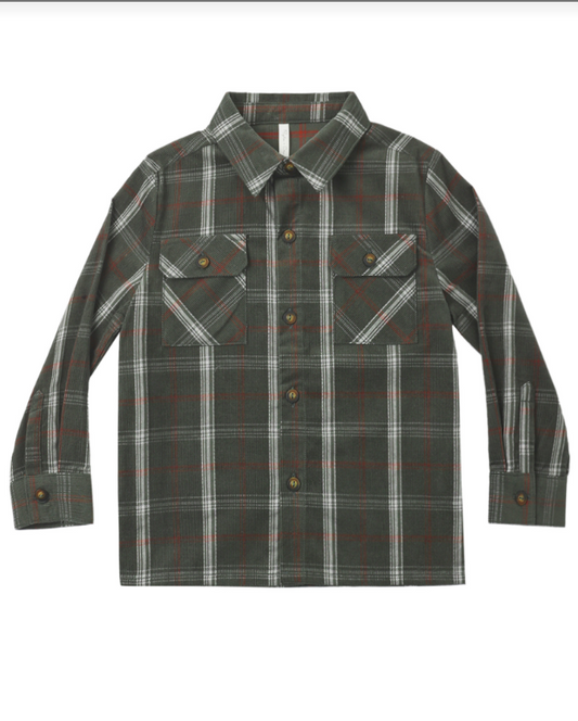 POCKETED FLANNEL SHIRT HOLIDAY PLAID