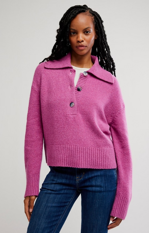 Trading Up Polo in Magenta Haze