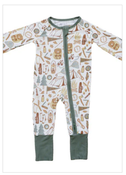 Camping Trip Ribbed Bamboo Zipper