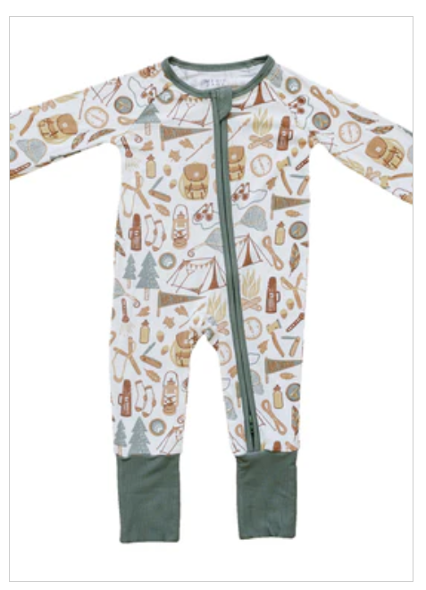 Camping Trip Ribbed Bamboo Zipper