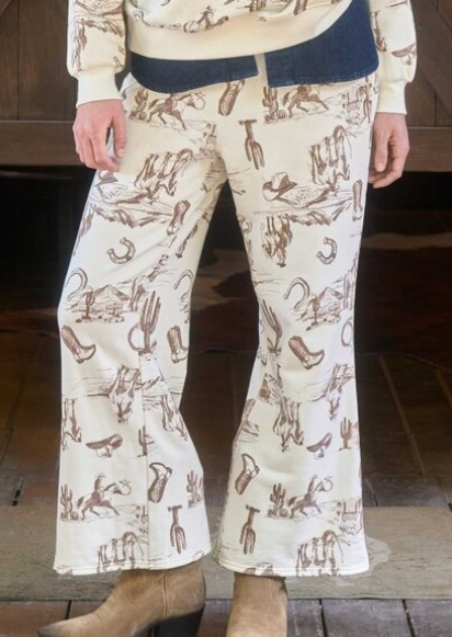 Western Print Pant