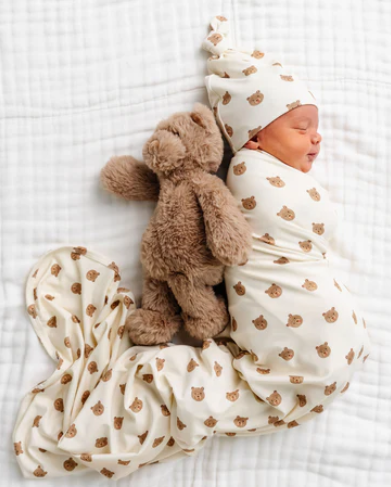 Teddy Swaddle Blanket