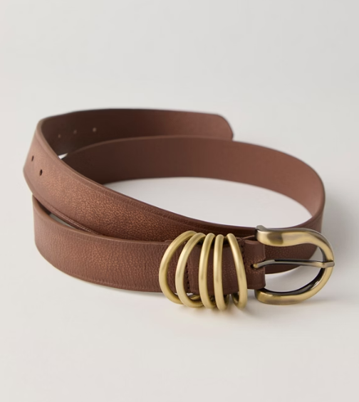 Rori Leather Belt in Cognac