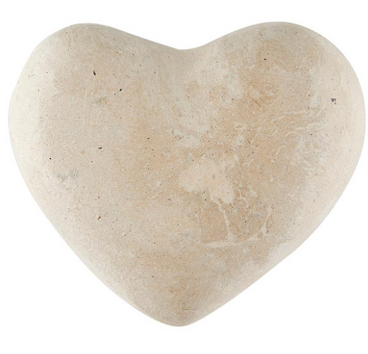 Small Paper-Mache Heart - Natural