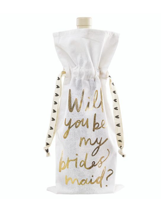 Canvas Wine Bag - Will You Be My Bridesmaid?