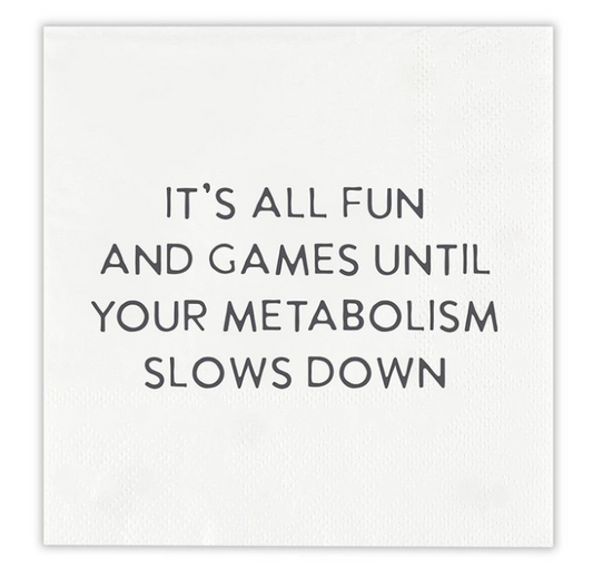 Paper Cocktail Napkins - Fun and Games