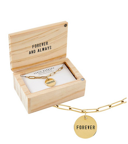 Link Chain Charm Necklace - Forever