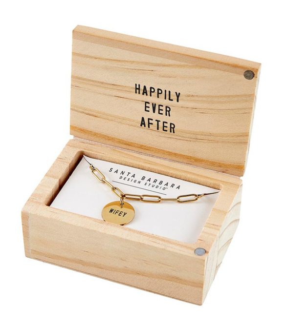 Link Chain Charm Necklace - Wifey