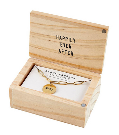 Link Chain Charm Necklace - Wifey