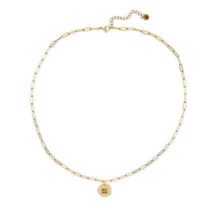 Link Chain Charm Necklace - Best Babe
