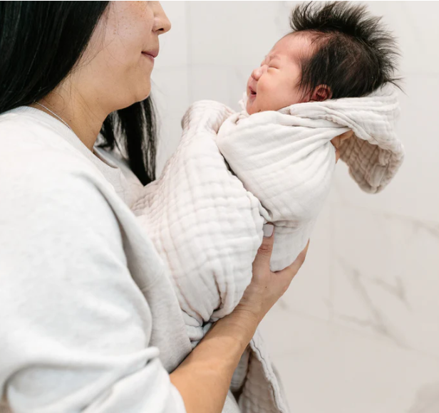 Infant Hooded Towel - Grey