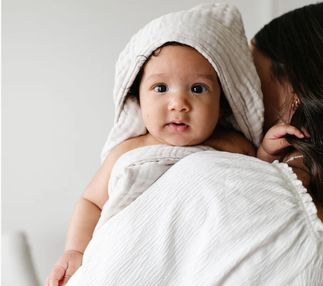 Infant Hooded Towel - Grey