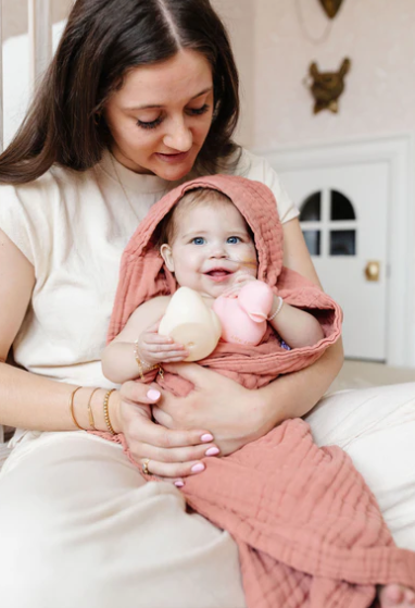 Infant Hooded Towel - Grey