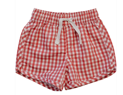 Gingham Swim Shorts