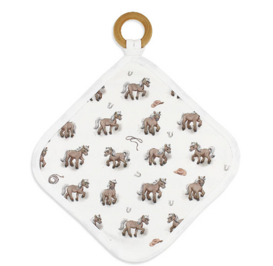 Lovey with Removeable Teething Ring-Little Lasso