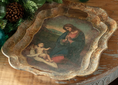 Madonna And Child Tray