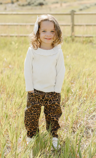 Cheetah Barrel Jeans