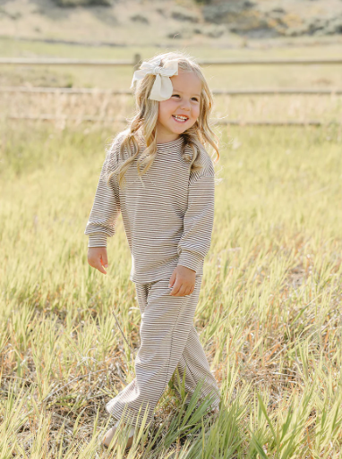 Striped Loungewear Set - Baby & Toddler (Matching Mom Set Available Too)