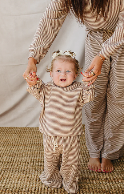 Striped Loungewear Set - Baby & Toddler (Matching Mom Set Available Too)