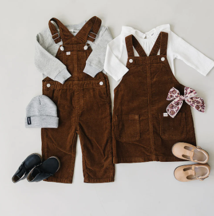 Brown Corduroy Overalls