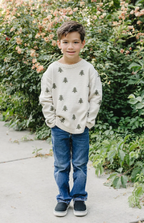 Pine Tree Knit Sweater