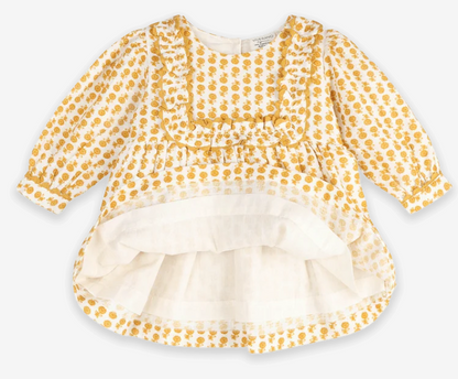 Matilda Floral Baby Dress & Bloomer Set (Organic Cotton)