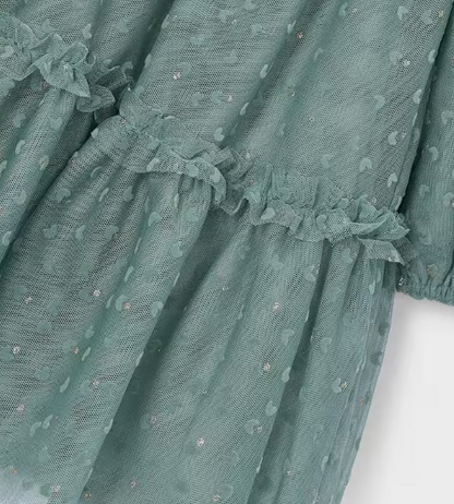 Tulle Printed Dress