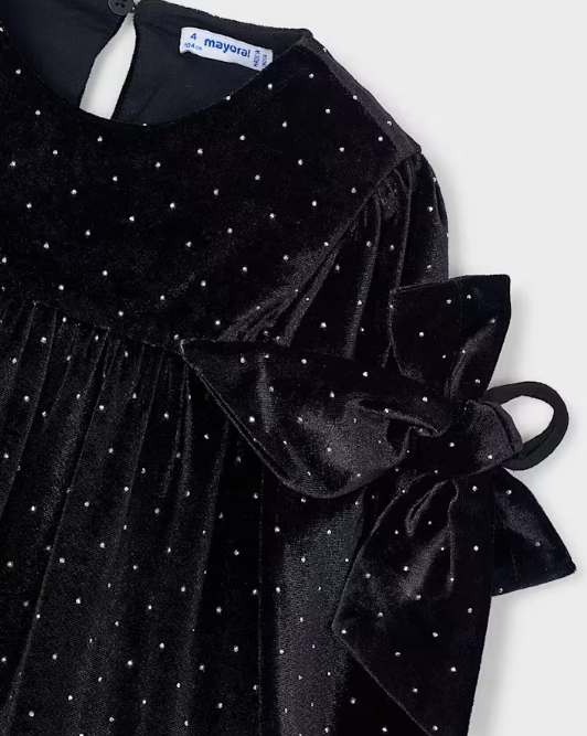 Velvet Dress with Matching Scrunchie