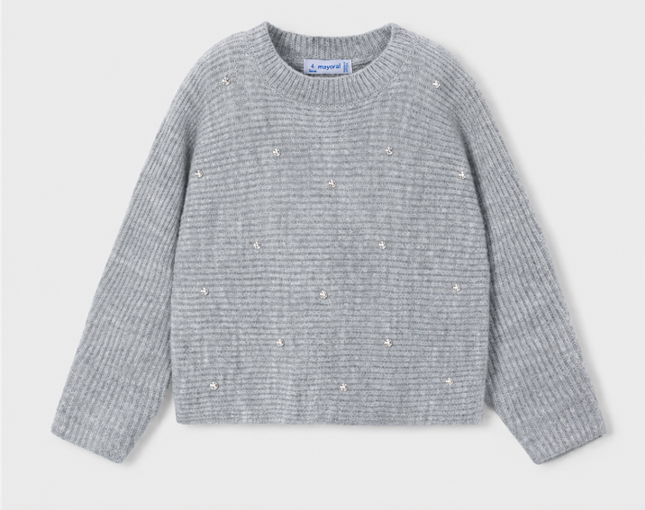 Pearl or Diamond Detail Sweater