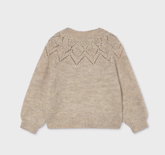 Girl Pointelle Sweater