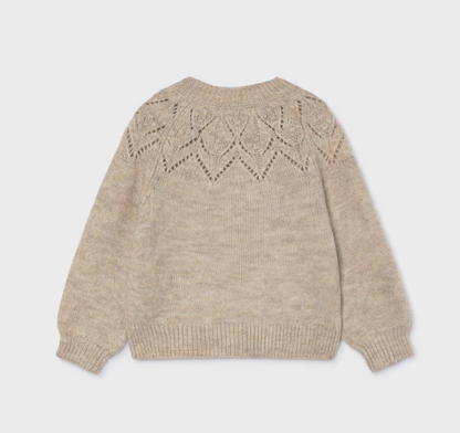 Girl Pointelle Sweater