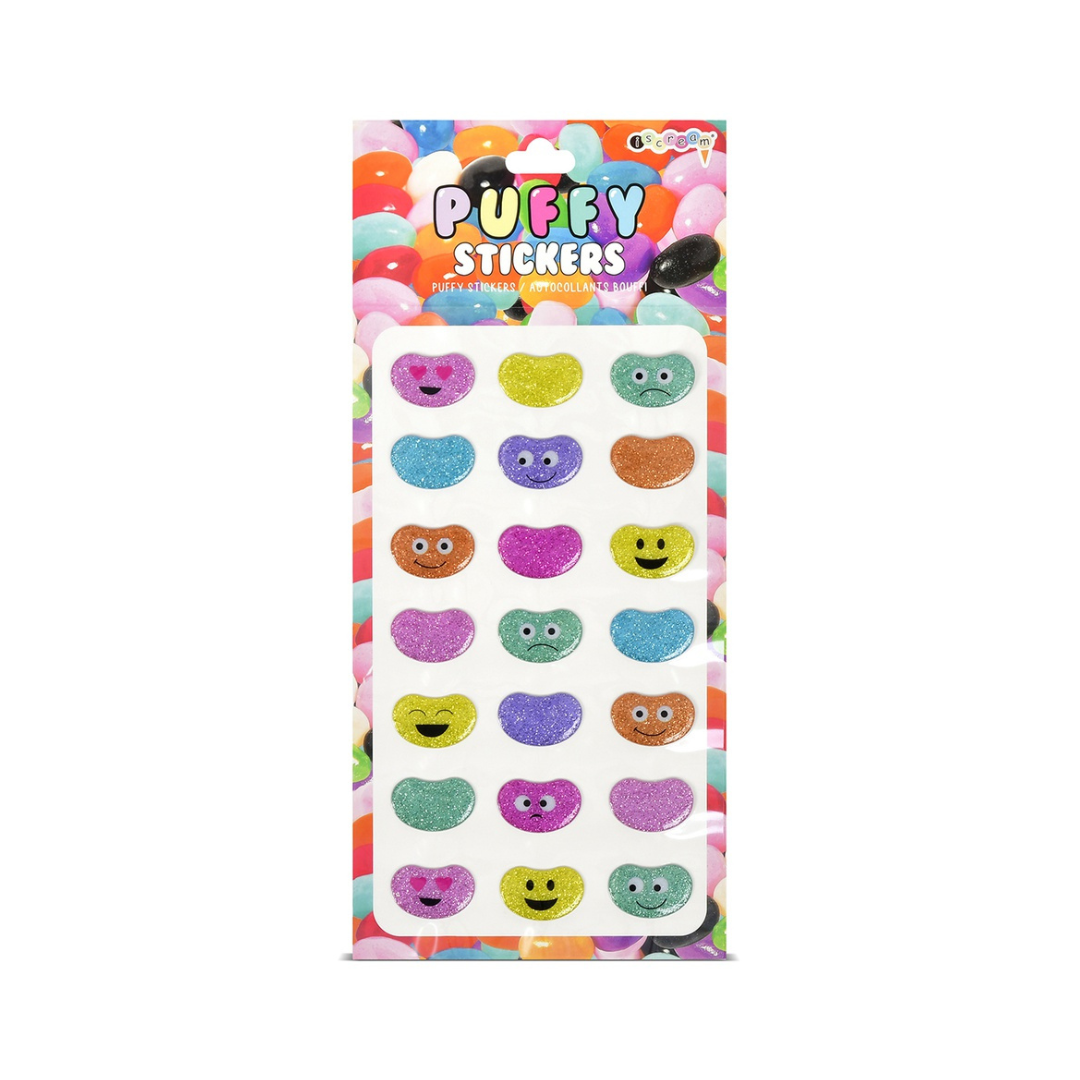 Jelly Bean Puffy Stickers