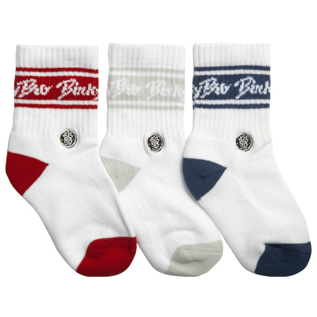 3-Pack Red/White/Blue Socks