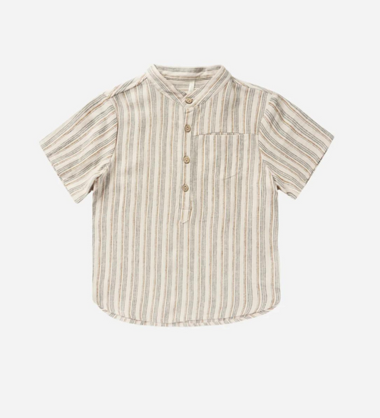 Short Sleeve Mason Stripe Shirt - Nautical