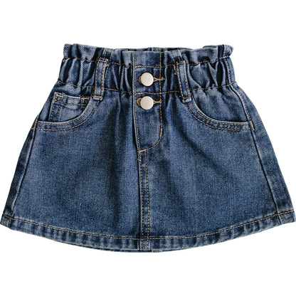 Dark Wash Denim Skirt
