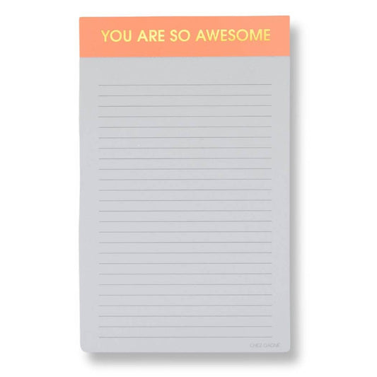You Are So Awesome - Lined Notepad - Orange - 65 perforated pages - 5x8