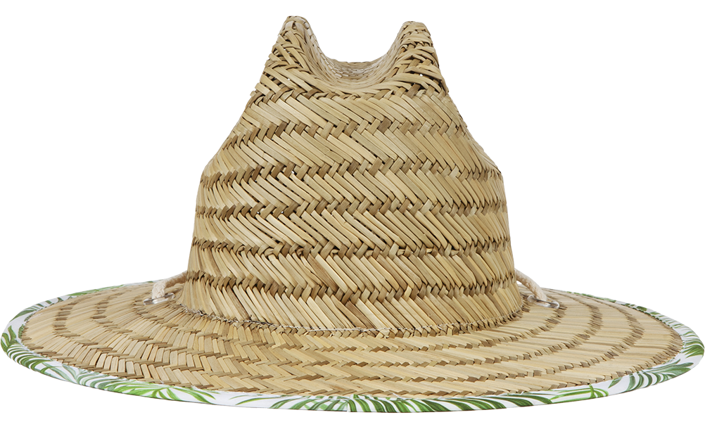 Kids Straw Sun Hat Barney Patrol (Moss)