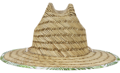 Kids Straw Sun Hat Barney Patrol (Moss)