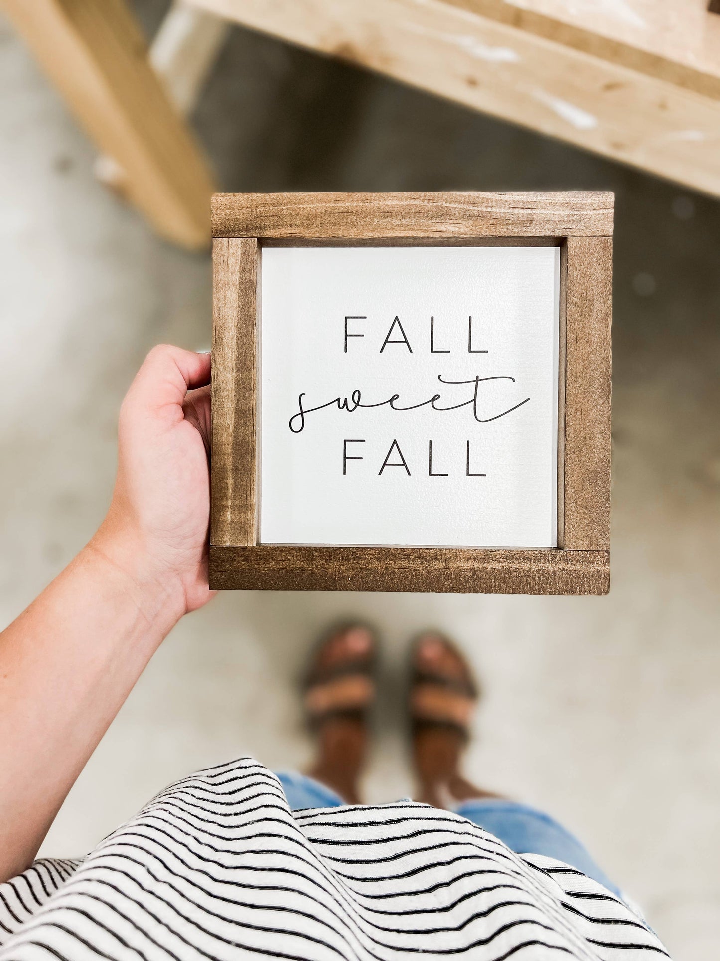 Fall Sweet Fall Wall Decor - White/Light Oak