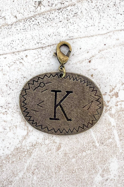 Dylan Collective Bronze Oval Letter Charms