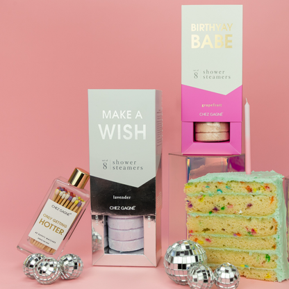 Make A Wish - Birthday Shower Steamers Gift, Lavender
