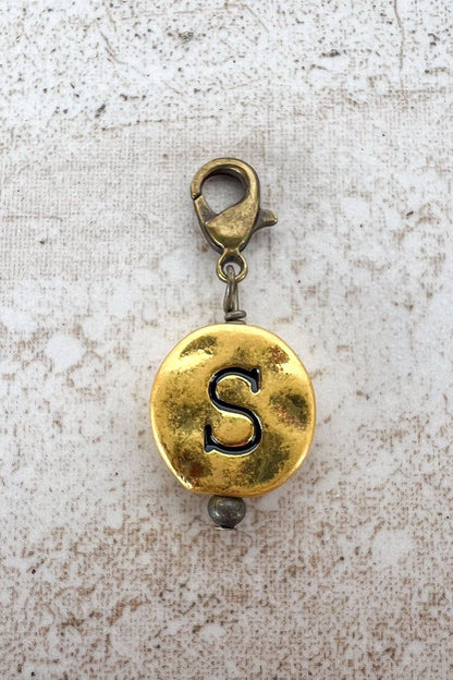 Dylan Collective Vintage Gold Circle Letter Charms