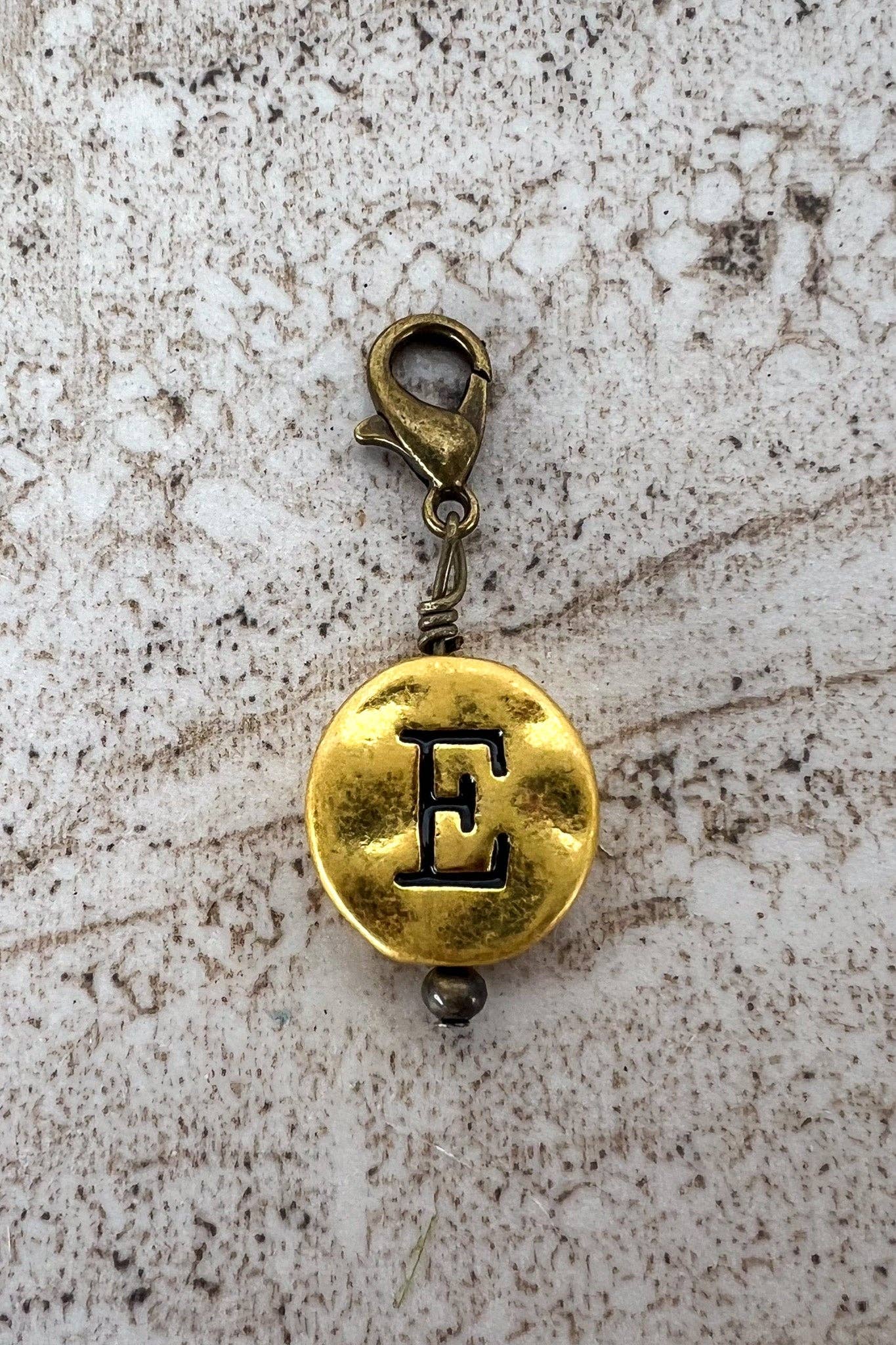 Dylan Collective Vintage Gold Circle Letter Charms