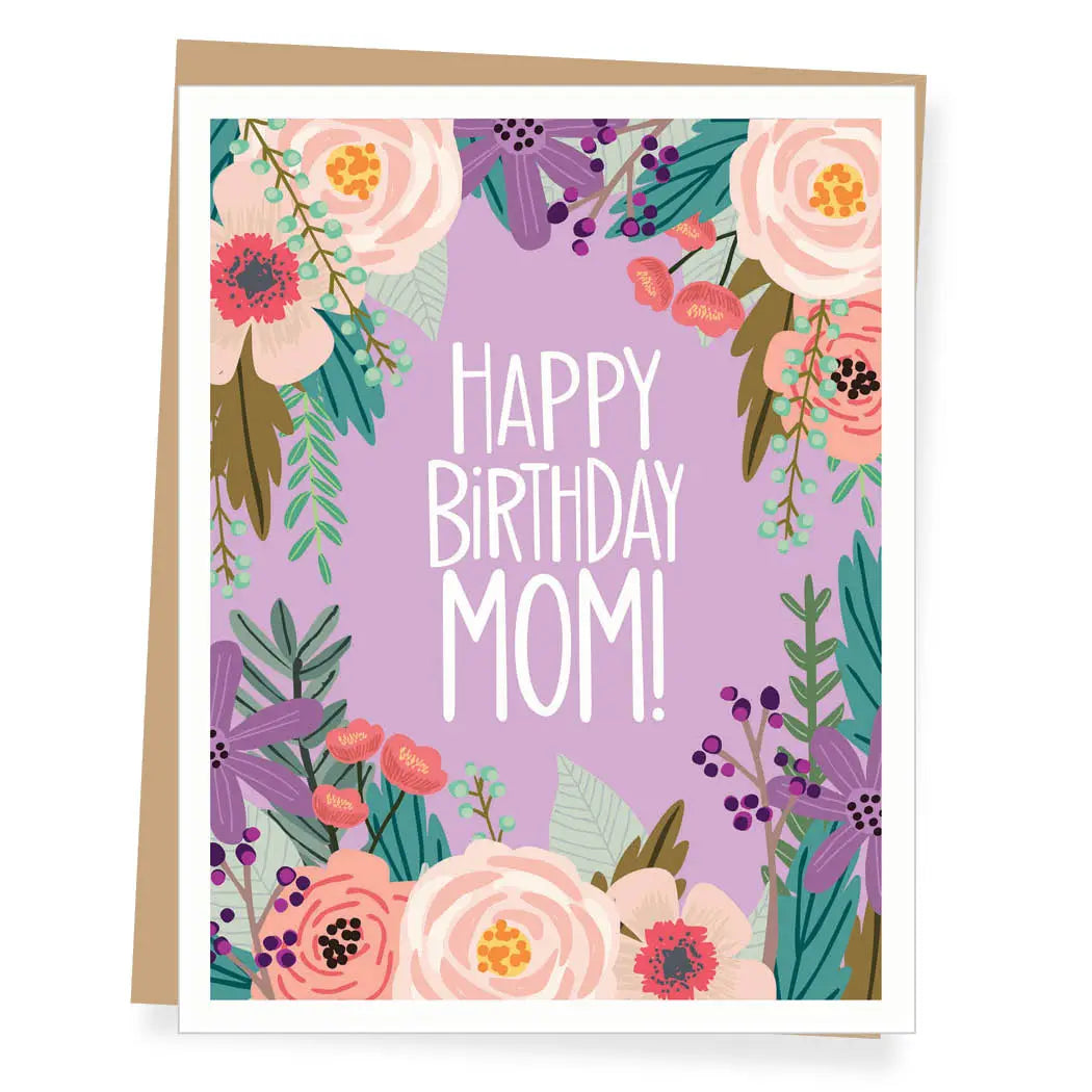 Floral Birthday Mom Card